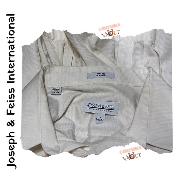 Men’s Joseph & Feiss International Dress Shirt Size 18 (36/37) - Picture 6 of 6